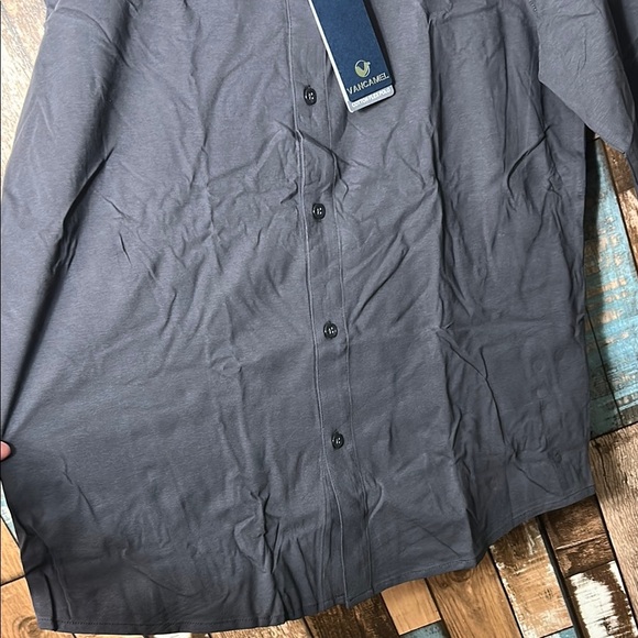 Dark gray  Button-Up Shirt - Picture 7 of 11